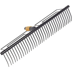 Fiskars 1000656 QuikFit Lawn Rake 57cm Carbon Steel Red Dot Design Award