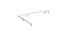 Listwa Sufitowa 90 2X150cm Mono Corner Viii 2X150 White/Gold 7695 Nowodvorski...