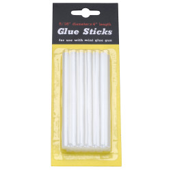 RVFM 8mm x 100mm Low Temperature Natural Hot Melt Glue Sticks Pack of 12