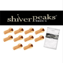 BS85004-10AG F-plug, 5.2 gold plated, with large nut, 10 pieces