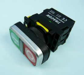 NYG3-DL1 5A/230VAC 1xNO/1xNC RED/GREEN