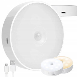 LAMPKA LED SAMOPRZYLEPNA Z CZUJNIKIEM RUCHU ZMIERZCHU NOCNA NA SCHODY