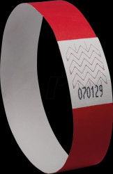 TYVRD-50 Wristbands, tear-resistant, red, 500 pieces