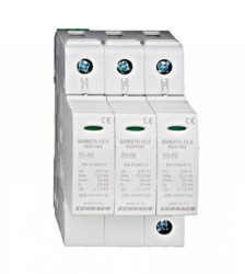 Ochronnik SETTEC Typ T2 (C), 3+0 do sieci TNC, 275V/12,5kA,styk