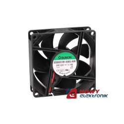 Wentylator 80x25 12V EE80251B1 B kulka 1.7W 69.7m3h EE80251B1-A99