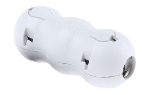 Tuleja ferrytowa średnica otworu 8.5mm Tłumienie zakłóceń elektromagnetycznych otwory: 1 Zatrzaskowe pierścienie