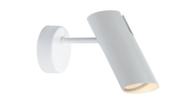 Minimalistyczny Biały Kinkiet Do Holu Futuro Klosz W Kształcie Tuby Na Gu10...