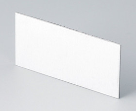 Rear panel, aluminum, (W x H) 57.6 x 28.6 mm, white, B6121112