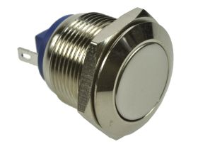 Przełącznik; przyciskowy; GQ19F-10/J/N; OFF-(ON); 1 tor; bez podświetlenia; monostabilny; na panel; 2A; 36V DC; 19mm; IP65; Onpo