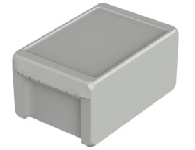 ABS enclosure, (L x W x H) 191 x 125 x 90 mm, light gray (RAL 7035), IP66, 96034235