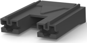 Insulating housing for 4.75 mm, 2 pole, PA, UL 94V-0, black, 176498-2