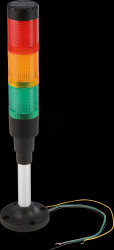 Signalling column, buzzer, red/yellow/green, LED, 230 V AC