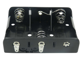 Uchwyt do baterii, x 3, maks. Ø 26.2mm, montaż zatrzaskowy