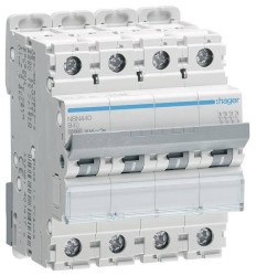 Hager NBN440 Wyłącznik automatyczny 4 styki 40 A 400 V