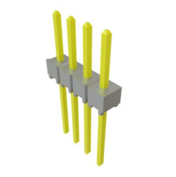 Wtyk PCB 4-pinowe raster: 2.54mm -rzędowe Samtec Przewlekany