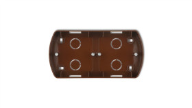 Trend Puszka Montażowa Pozioma Podwójna Brązowy 4Pth-2