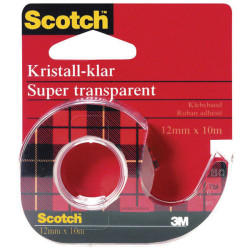 3M 600H1210 Tape Scotch&#xAE; Crystal Clear 600 Transparent 10 m x 12 mm 1 pc