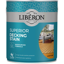 Liberon 126117 Superior Decking Stain Light Oak 2.5 litre