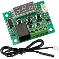 TERMOSTAT ELEKTRONICZNY REGULATOR TEMPERATURY STEROWNIK CYFROWY 12V / 230V