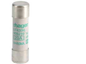 Wkładka bezpiecznikowa cylindryczna CH-14 14x51mm aM 20A 500VAC LF420M HAGER