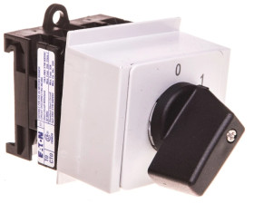 Łącznik krzywkowy 0-1 2P 20A na szynie T0-1-15402/IVS 060211