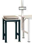 Manuflex AS0061.7016 Stół podawczy PACKPOOL specjalne z płytką z tworzywa sztucznego, szer. X gł. X wys. = 500 x 600 x 7