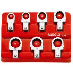 Akumulator litowo-jonowy, seria: S.300, Okrągłe, typ: Klucz płasko-oczkowy, rozmiar: 11 mm, 13 mm, 15 mm, 16 mm, 17 mm,