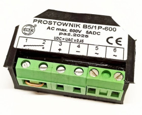 B5-1P/600 układ prostujący jednopołówkowy 5A / 600V