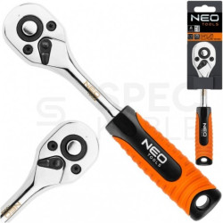 Grzechotka prosta 1/4" ze stali chromowo-wanadowej CRV 150mm NEO 08-504