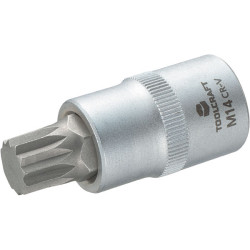Toolcraft 1/2" Drive Socket With Spline Bit M14