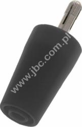 3300-IEC-SW Adapter - przej. gn.bezp.4mm / wt.pr.4mm, czarny, ELECTRO-PJP, 3300IECSW