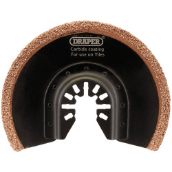 Draper 70470 Oscillating Multi-Tools Carbide Coated Cutting Blade, 88mm