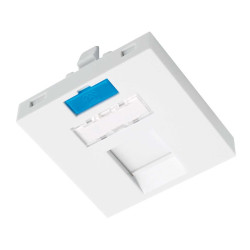 Prosty moduł 45 x 45 mm typu French, 1x keystone (SXF-M-1-45-WH-P)