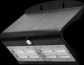 8279 LED solar light, wall light, 8W, 4000K, black, IP65