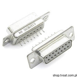 D-SUB-DB15-H4 D-SUB Socket DB15 to PCB TO-PCB SIEMENS