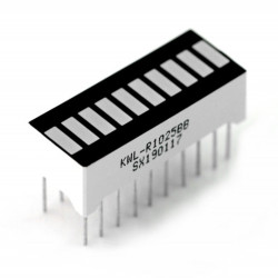 Wyświetlacz LED linijka - 10-segmentowy - niebieski