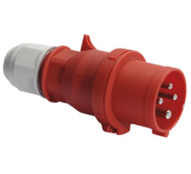 Zwrotnica faz QUICK-CONNECT z zintegrowanym zadławieniem MULTI-GRIP 32A 4p 400V 6h IP44 22055