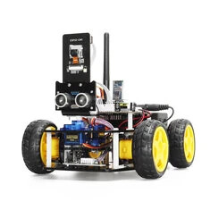Zestaw do automatyzacji samochodu robota inteligentnego TSCINBUNY ESP32 CAM z ultradźwiękowym omijaniem przeszkód i rozpoznawani