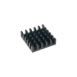 Radiator wytłaczany czarny wykonany z aluminium (ICKBGA21X21)