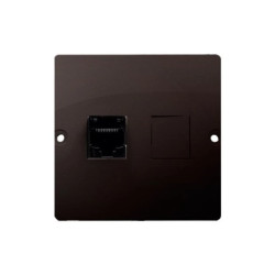 Simon Basic Gniazdo telefoniczne RJ12 czekoladowy BMT1.02/47