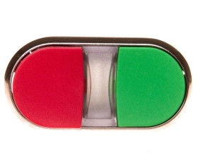 Przycisk podwójny 22mm metal zielony/czerwony przyciski płaski/wysoki z samopowrotem SIRIUS ACT 3SU1050-3BB42-0AA0