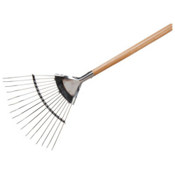 Kent &amp; Stowe 70100741 Stainless Steel Garden Life Lawn &amp; Leaf Rake, FSC&#xAE;