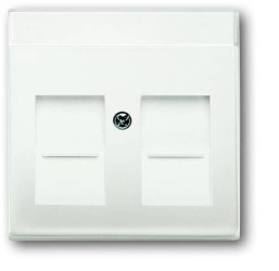 Busch-Jaeger Zaślepka Zestaw do gniazda modularnego biały, biały 2CKA001710A3887 1 szt.