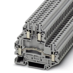 Złączka szynowa rozłączalna 4-przewodowa 4mm2 szara UTTB 4-TG 3044720