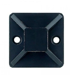 Uchwyt opaski UCT 20x20 czarny z klejem akrylowym 100szt.