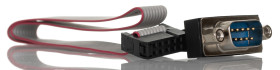 Kabel szeregowy, długość 300mm, złącze A: 10-stykowe IDC, złącze B: 9-stykowe D-sub