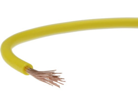 Przewód instalacyjny H07V-K / LgY 2,5 750V żółty linka giętka Elektrokabel /100m/