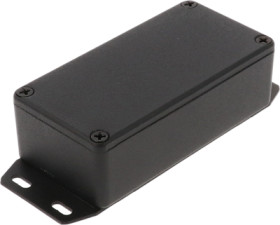 Aluminum die cast enclosure, (L x W x H) 100 x 50 x 31 mm, black (RAL 9005), IP54, 1590G2FBK