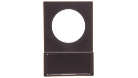 Tabliczka Opisowa 38X25mm Czarna Prostokątna Q25ts-01 046184