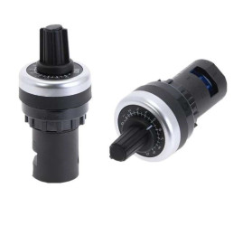 POTENCJOMETR OBROTOWY LA42DWQ-22 10K ZE SKALĄ DO FALOWNIKÓW POKRĘTŁO